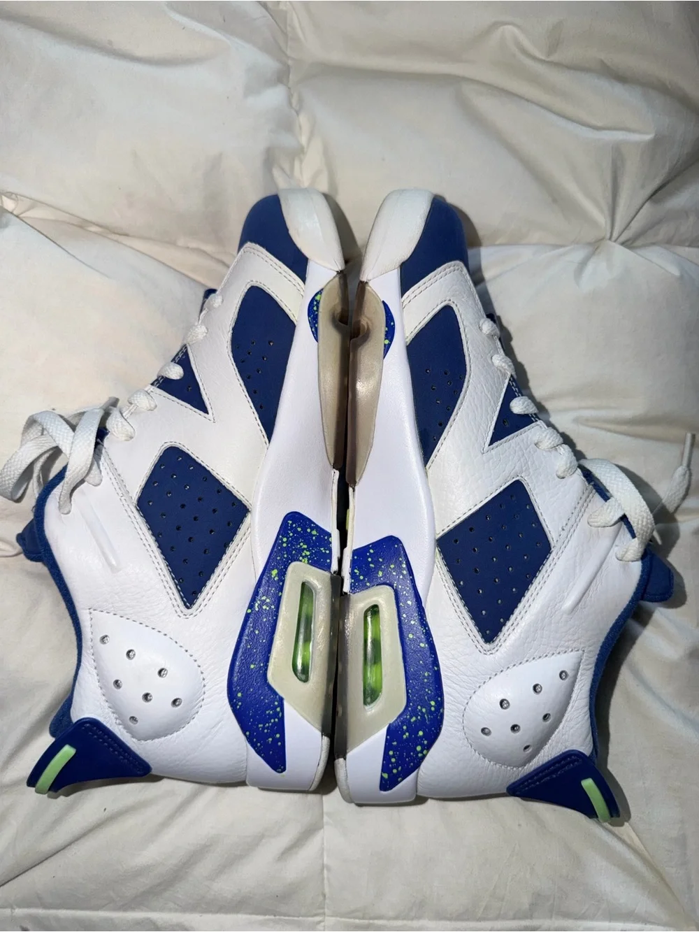 Air Jordan 6 Retro Low Insignia Blue Ghost Green Men’s 8.5